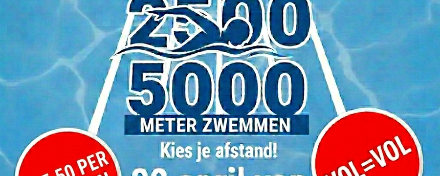 Lange afstand zwemmen!