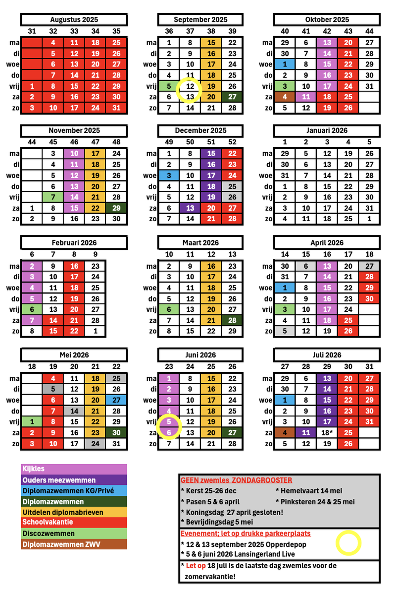 Jaarkalender 2025 2026